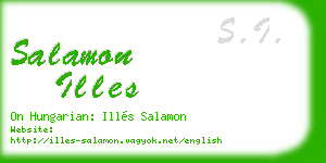 salamon illes business card