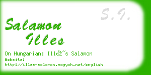 salamon illes business card